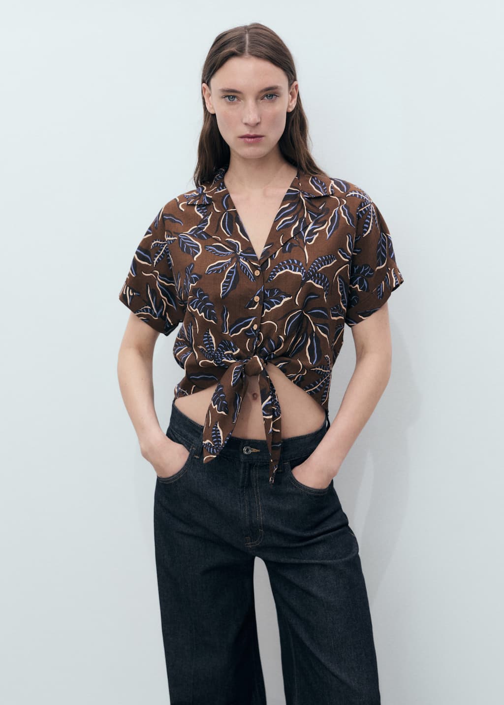 MANGO LIFE 87048646-30 MANGO WOMEN SHIRT SHORT SLEEVE