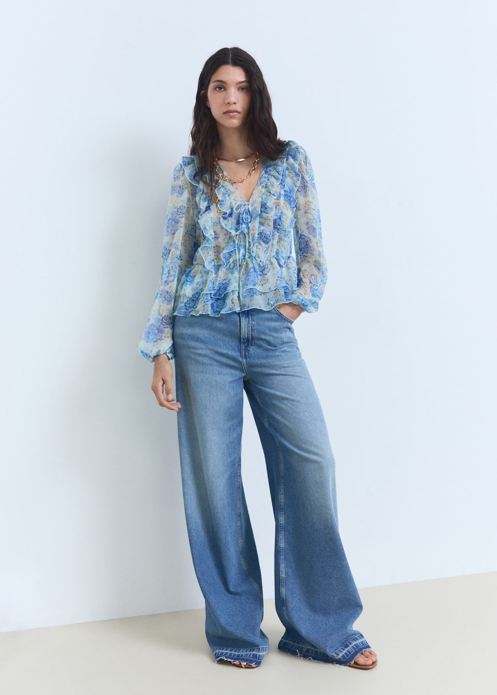 MANGO RONALDI 87048648-50 MANGO WOMEN BLOUSE