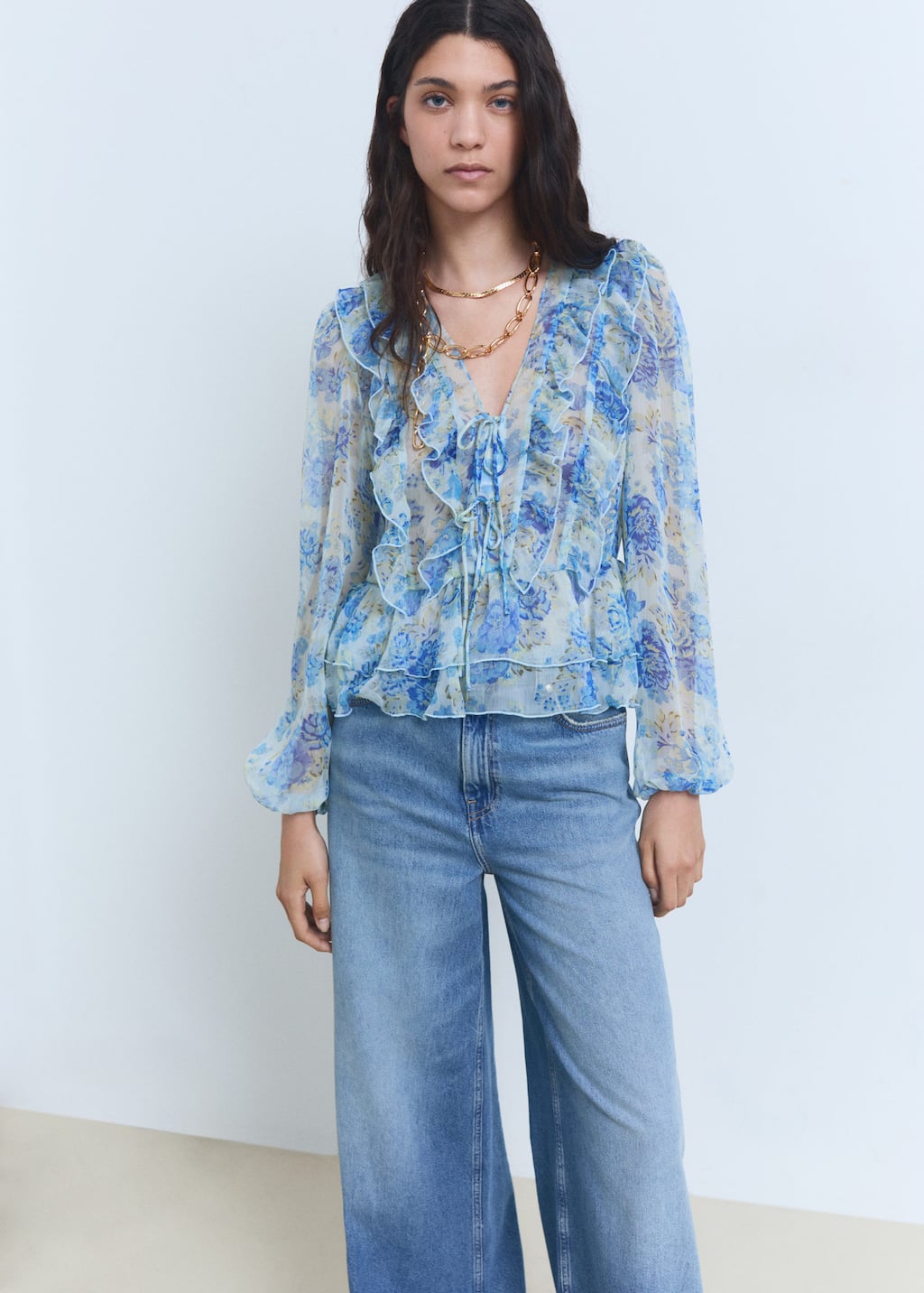 MANGO RONALDI 87048648-50 MANGO WOMEN BLOUSE