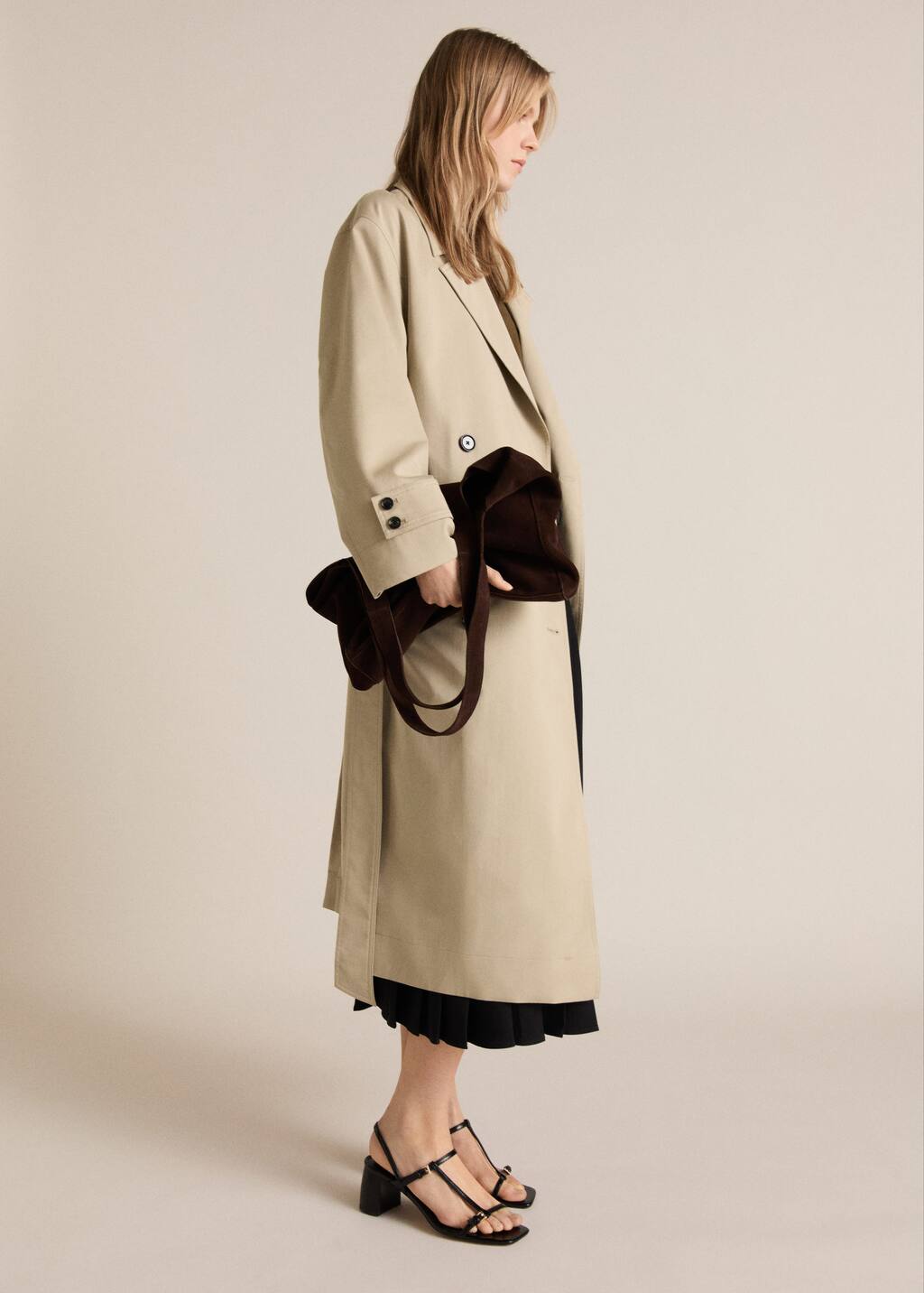 MANGO ANGELA 87054076-37 MANGO WOMEN TRENCH COAT