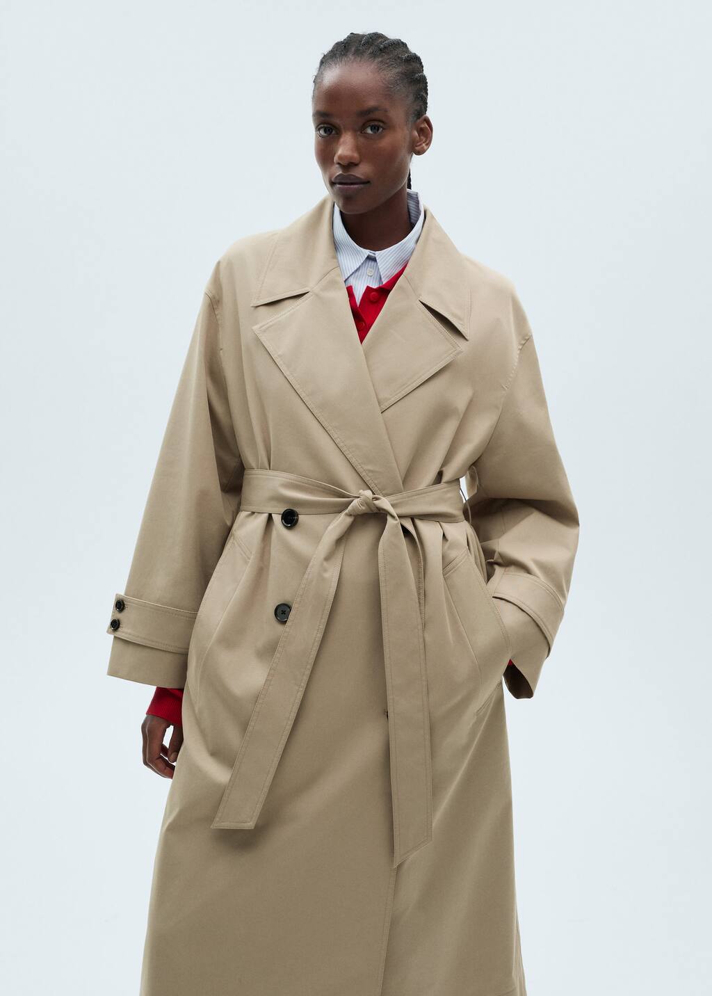 MANGO ANGELA 87054076-37 MANGO WOMEN TRENCH COAT