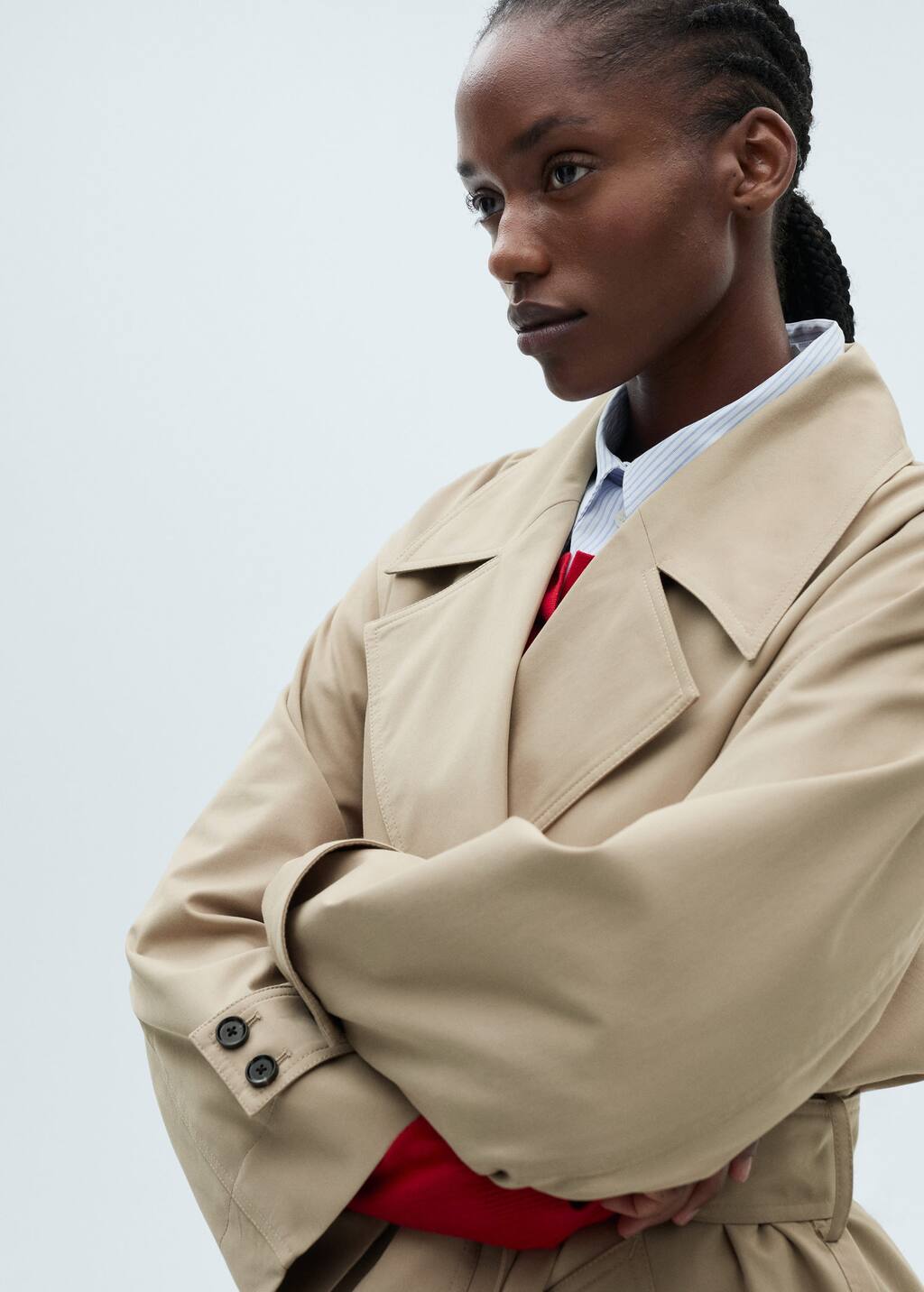 MANGO ANGELA 87054076-37 MANGO WOMEN TRENCH COAT