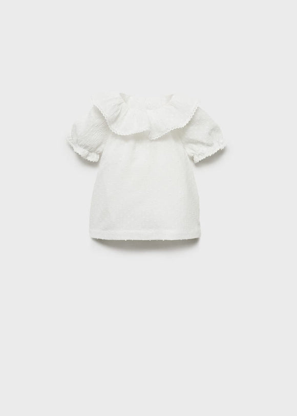 MANGO VIOLET 87054408-02 MANGO KIDS NEW BORN BABY BLOUSE