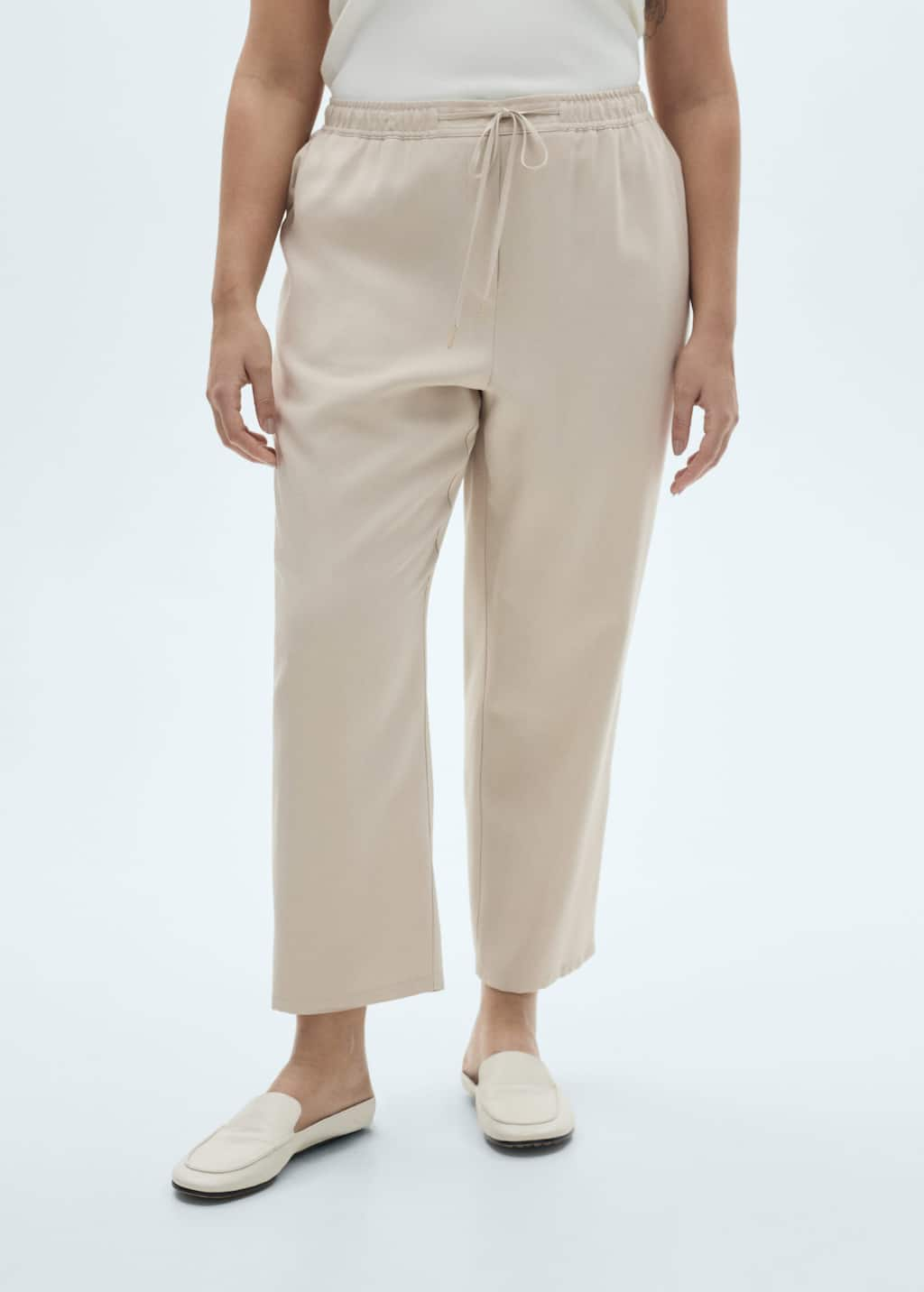 MANGO FLUIDO 87055139-08 MANGO WOMEN TROUSER