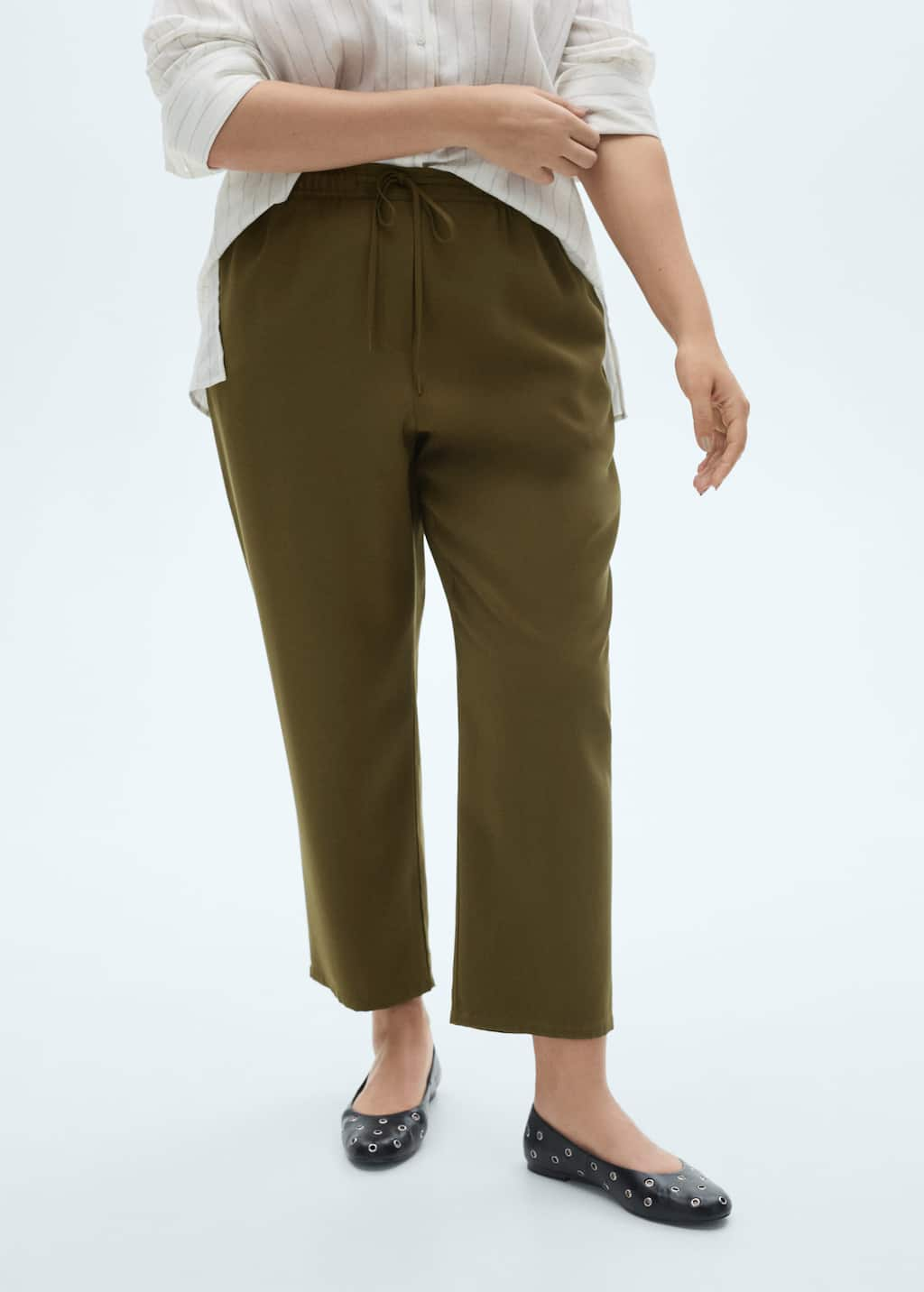 MANGO FLUIDO 87055139-37 MANGO WOMEN TROUSER