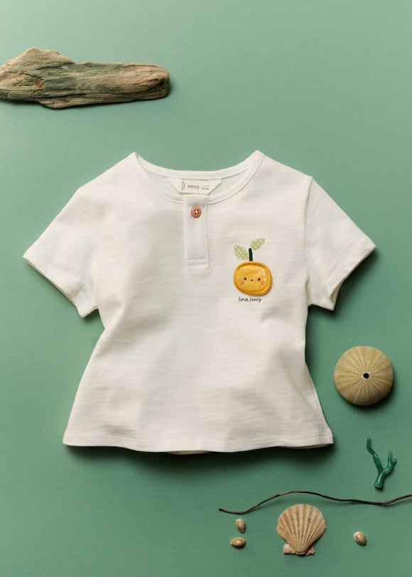 MANGO FRESH 87055971-02 MANGO KIDS NEW BORN BABY T-SHIRT SHORT SLEEVE