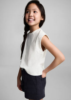 MANGO HOMBRI 87055985-02 MANGO KIDS GIRL T-SHIRT SHORT SLEEVE