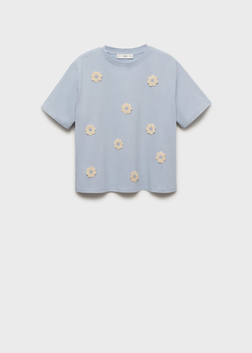 MANGO FLORI 87057179-52 MANGO WOMEN T-SHIRT SHORT SLEEVE