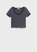 MANGO OLIM 87059212-56 MANGO WOMEN T-SHIRT SHORT SLEEVE-3