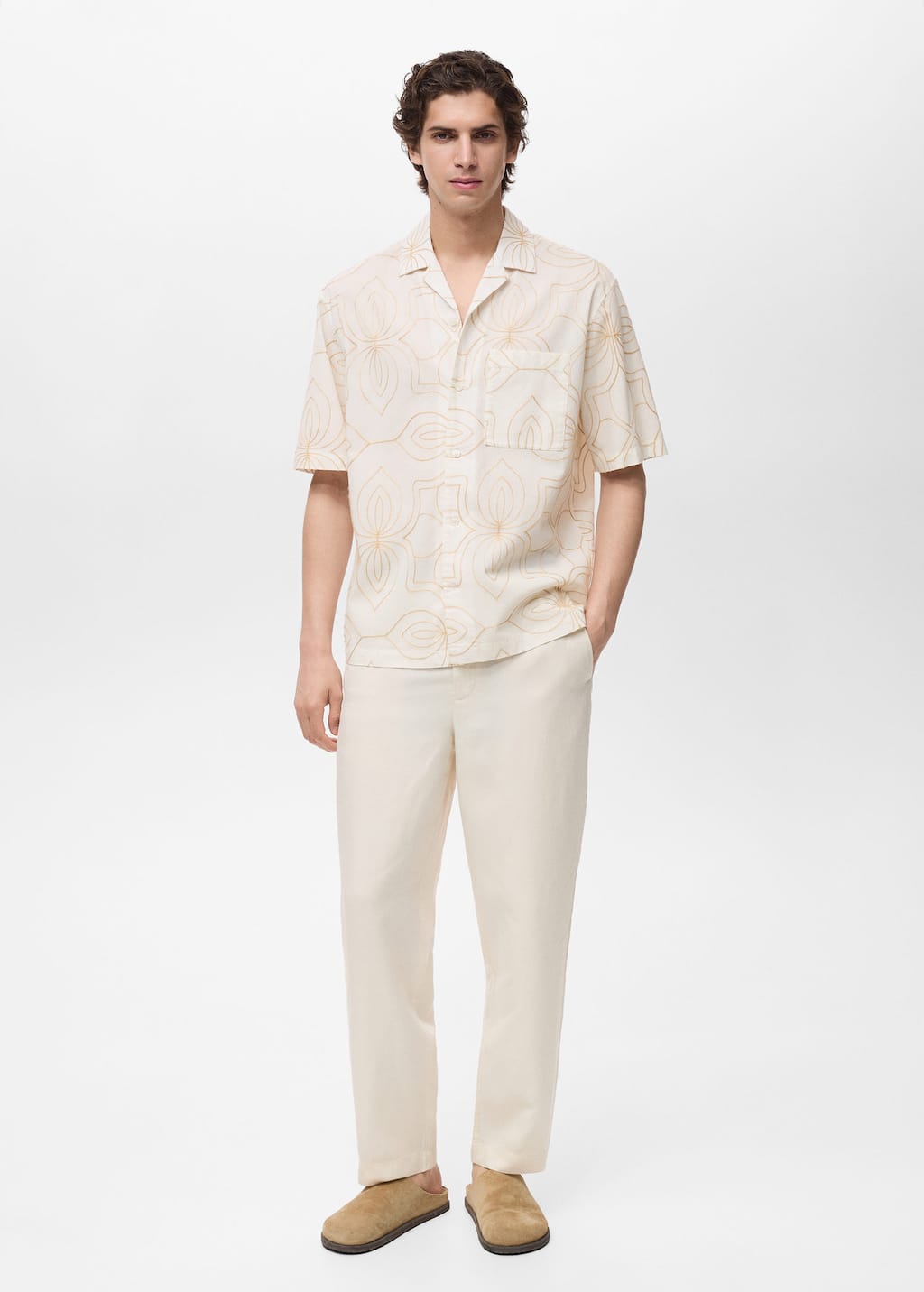 MANGO ESVEDRA1 87059215-01 MANGO MAN SHIRT SHORT SLEEVE