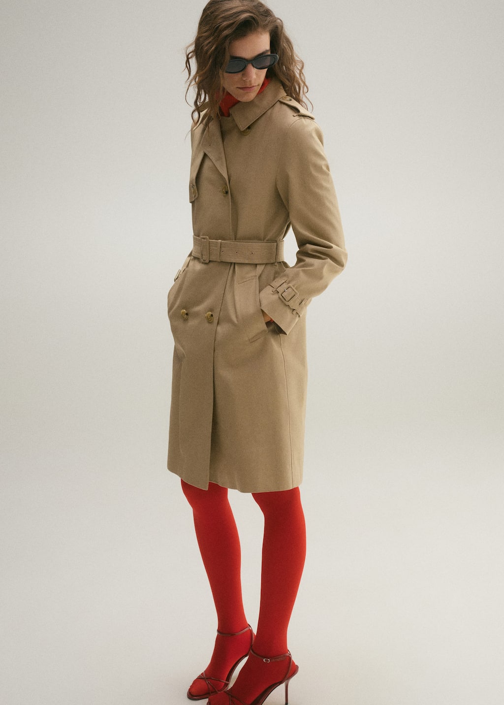 MANGO POLANA 87064062-08 MANGO WOMEN TRENCH COAT