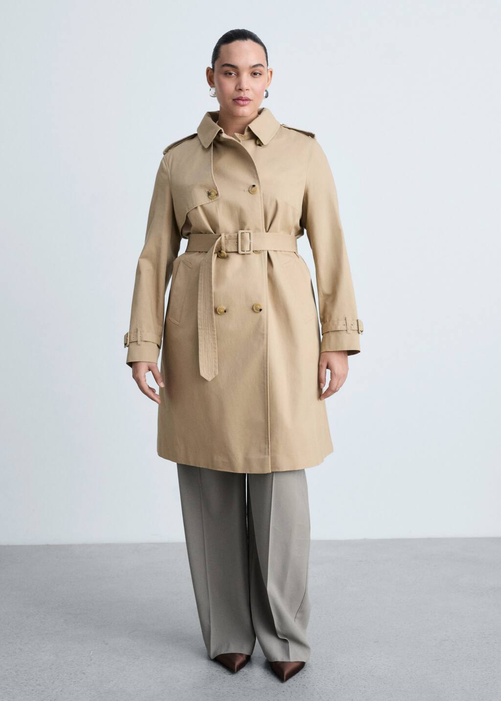MANGO POLANA 87064062-08 MANGO WOMEN TRENCH COAT