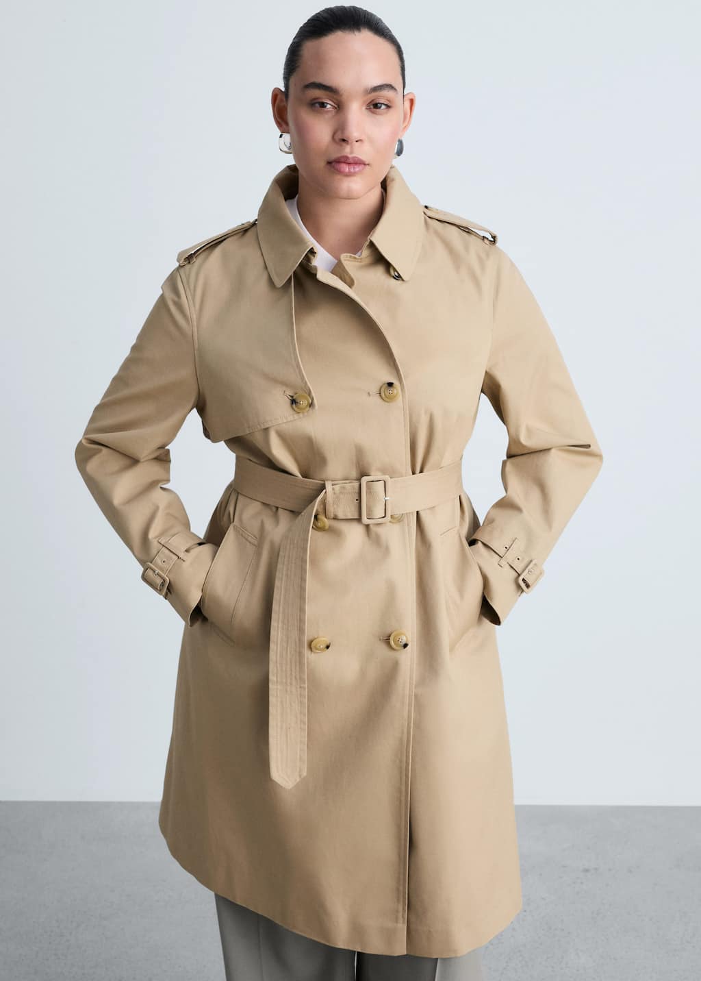 MANGO POLANA 87064062-08 MANGO WOMEN TRENCH COAT