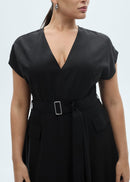 MANGO BASSETT 87064801-99 MANGO WOMEN DRESS FULL LENGTH-7