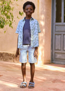 MANGO BALI 87067685-43 MANGO KIDS BOY SHIRT SHORT SLEEVE-2