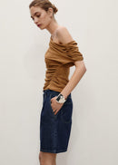 MANGO MARINA 87067705-TS MANGO WOMEN SHORT-4