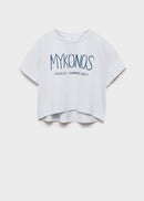 MANGO MYKONOS 87067890-50 MANGO KIDS GIRL T-SHIRT SHORT SLEEVE-1