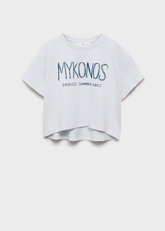 MANGO MYKONOS 87067890-50 MANGO KIDS GIRL T-SHIRT SHORT SLEEVE