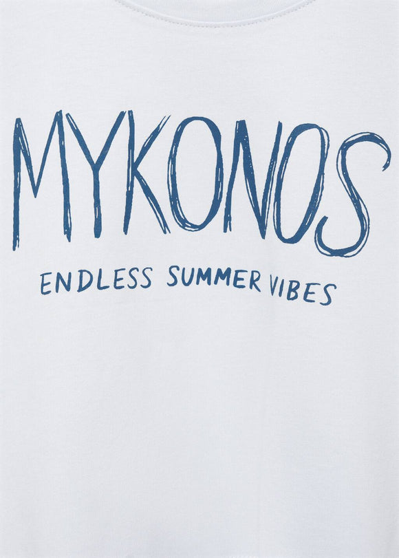 MANGO MYKONOS 87067890-50 MANGO KIDS GIRL T-SHIRT SHORT SLEEVE