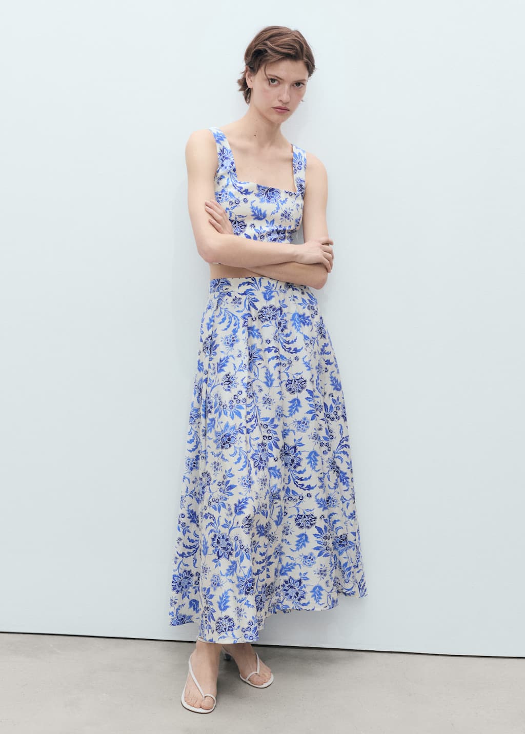 MANGO INDIGO 87068646-02 MANGO WOMEN SKIRT