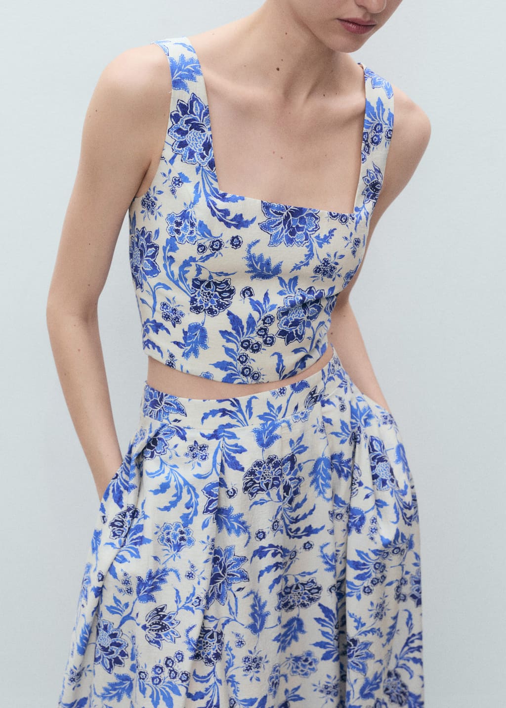 MANGO INDIGO 87068646-02 MANGO WOMEN SKIRT