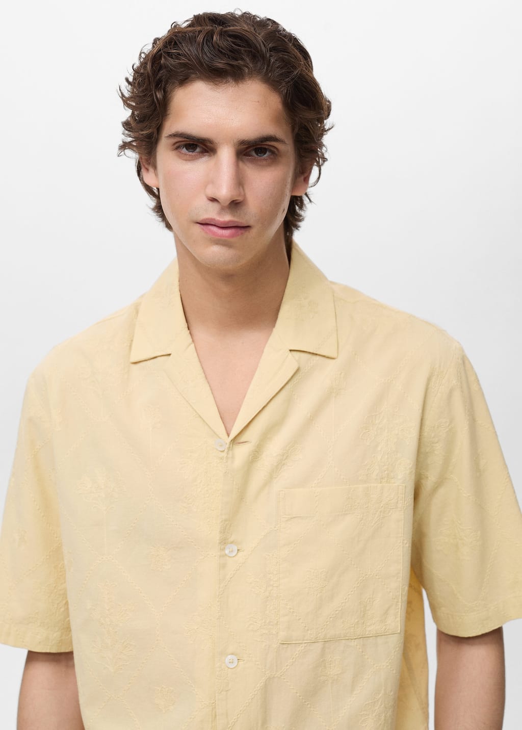 MANGO ESVEDRA 87069214-10 MANGO MAN SHIRT SHORT SLEEVE