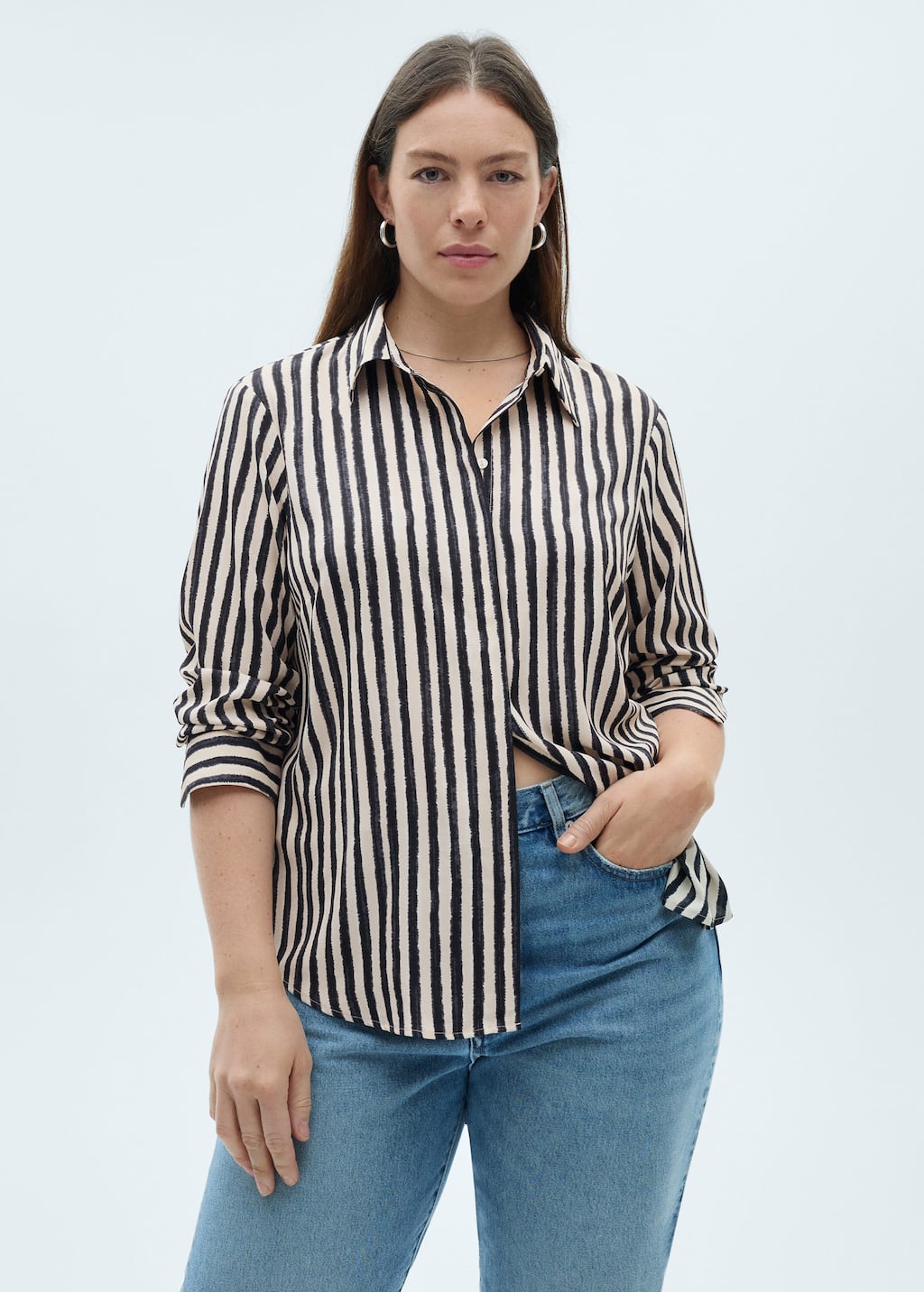 MANGO BASIC 87070593-05 MANGO WOMEN SHIRT SHORT SLEEVE