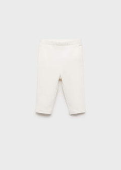 MANGO WHITE 87071052-02 MANGO KIDS BABY NEW BORN JOGGERS