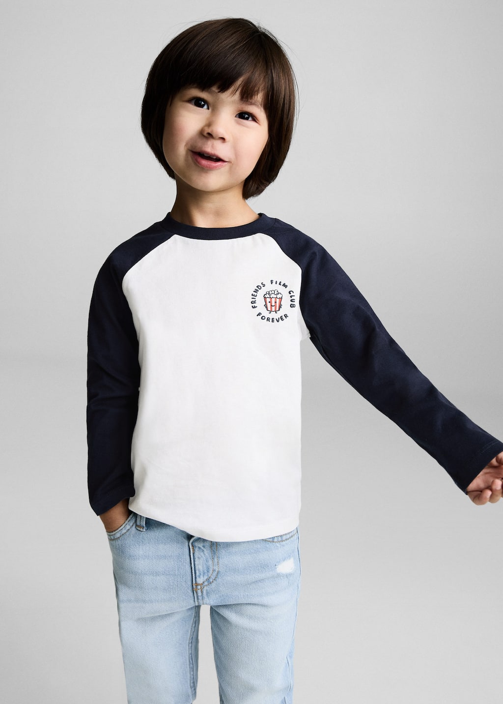 MANGO FOREVER 87073274-56 MANGO KIDS BABY BOY T-SHIRT LONG SLEEVE