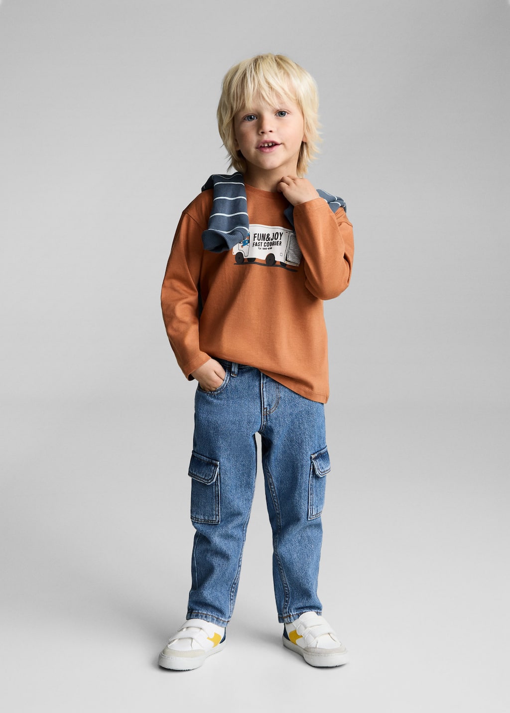 MANGO COURIER 87073641-17 MANGO KIDS BABY BOY T-SHIRT LONG SLEEVE