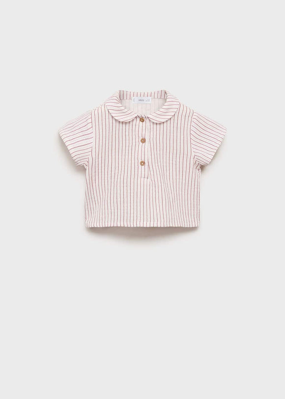 MANGO NUEZ 87075972-85 MANGO KIDS NEW BORN BABY SHIRT