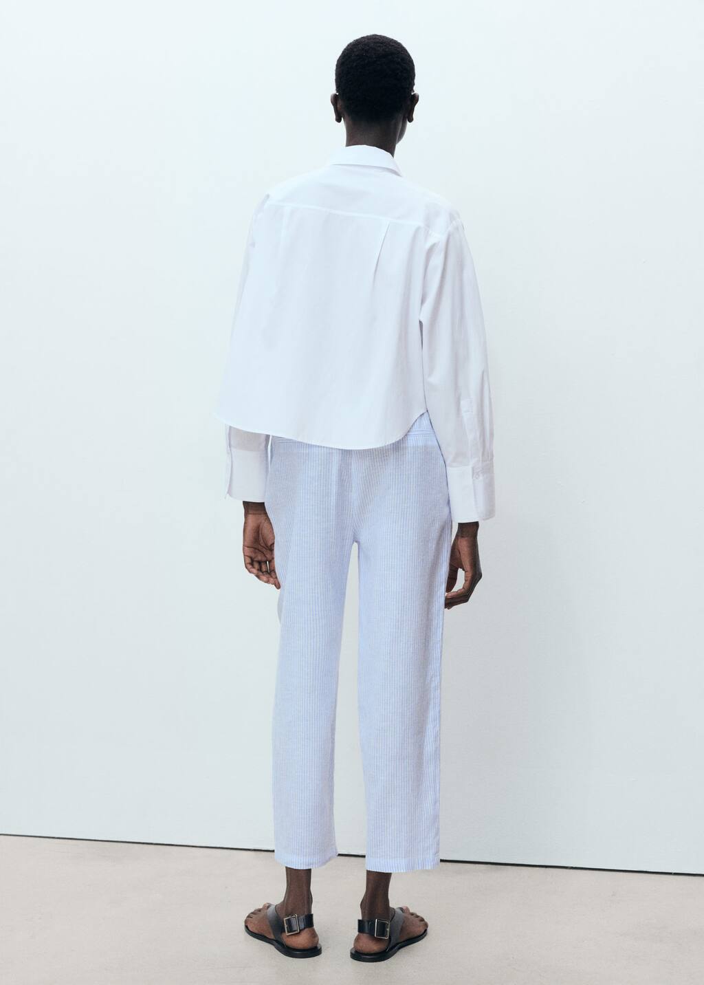 MANGO LINEN 87076341-50 MANGO WOMEN TROUSER