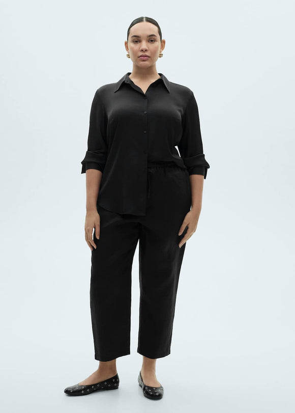 MANGO LINEN 87076341-99 MANGO WOMEN TROUSER