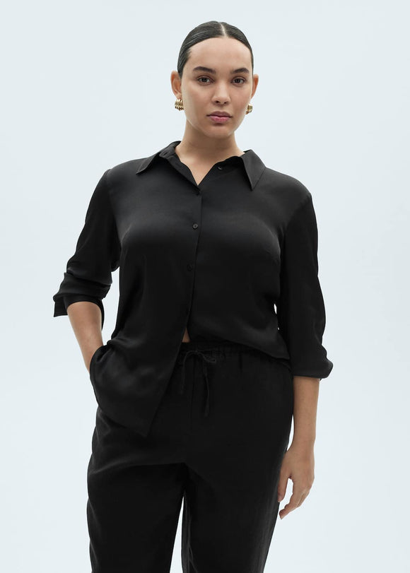 MANGO LINEN 87076341-99 MANGO WOMEN TROUSER