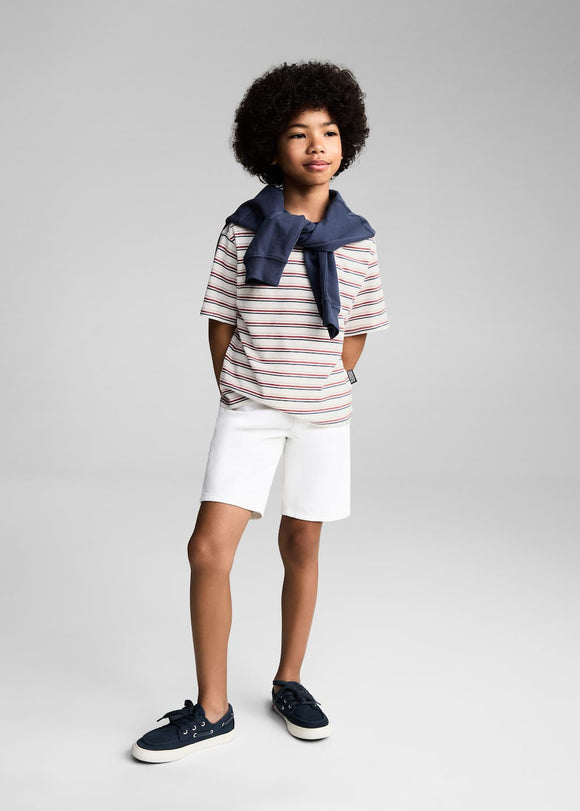 MANGO STRIPBOY 87076345-02 MANGO KIDS BOY T-SHIRT SHORT SLEEVE