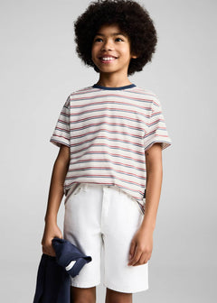MANGO STRIPBOY 87076345-02 MANGO KIDS BOY T-SHIRT SHORT SLEEVE