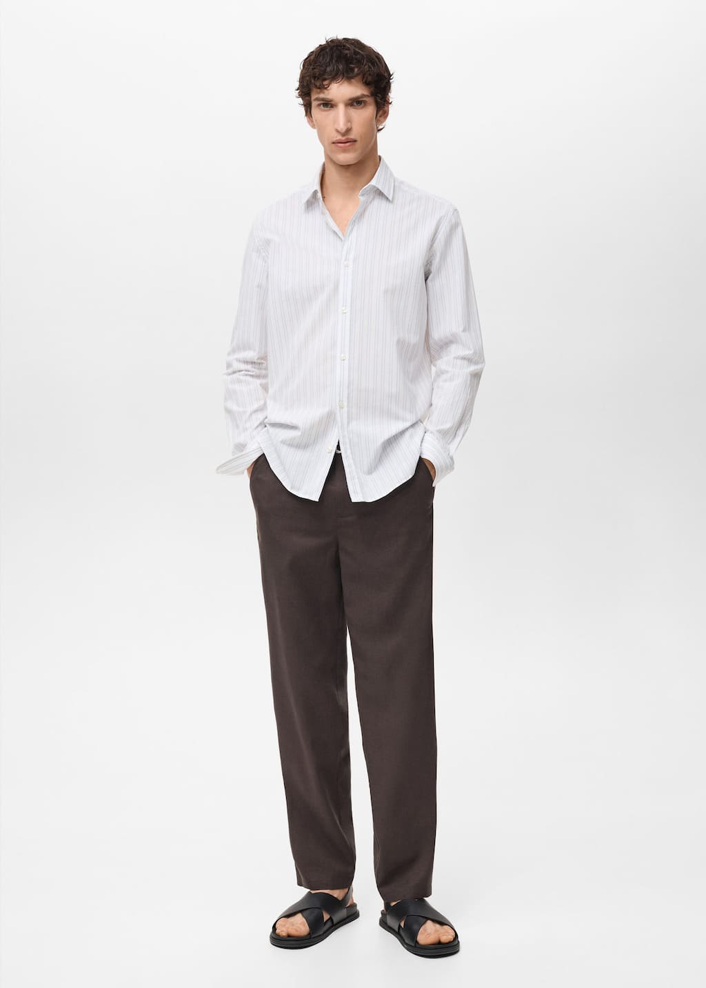 MANGO CALPE 87077893-01 MANGO MAN SHIRT LONG SLEEVE