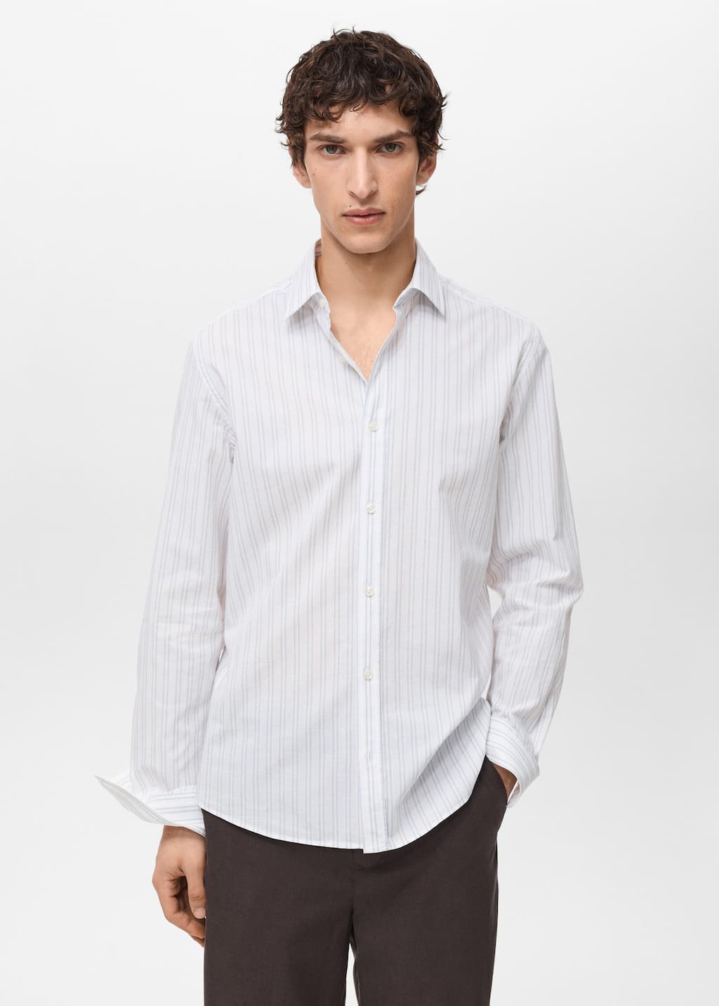 MANGO CALPE 87077893-01 MANGO MAN SHIRT LONG SLEEVE