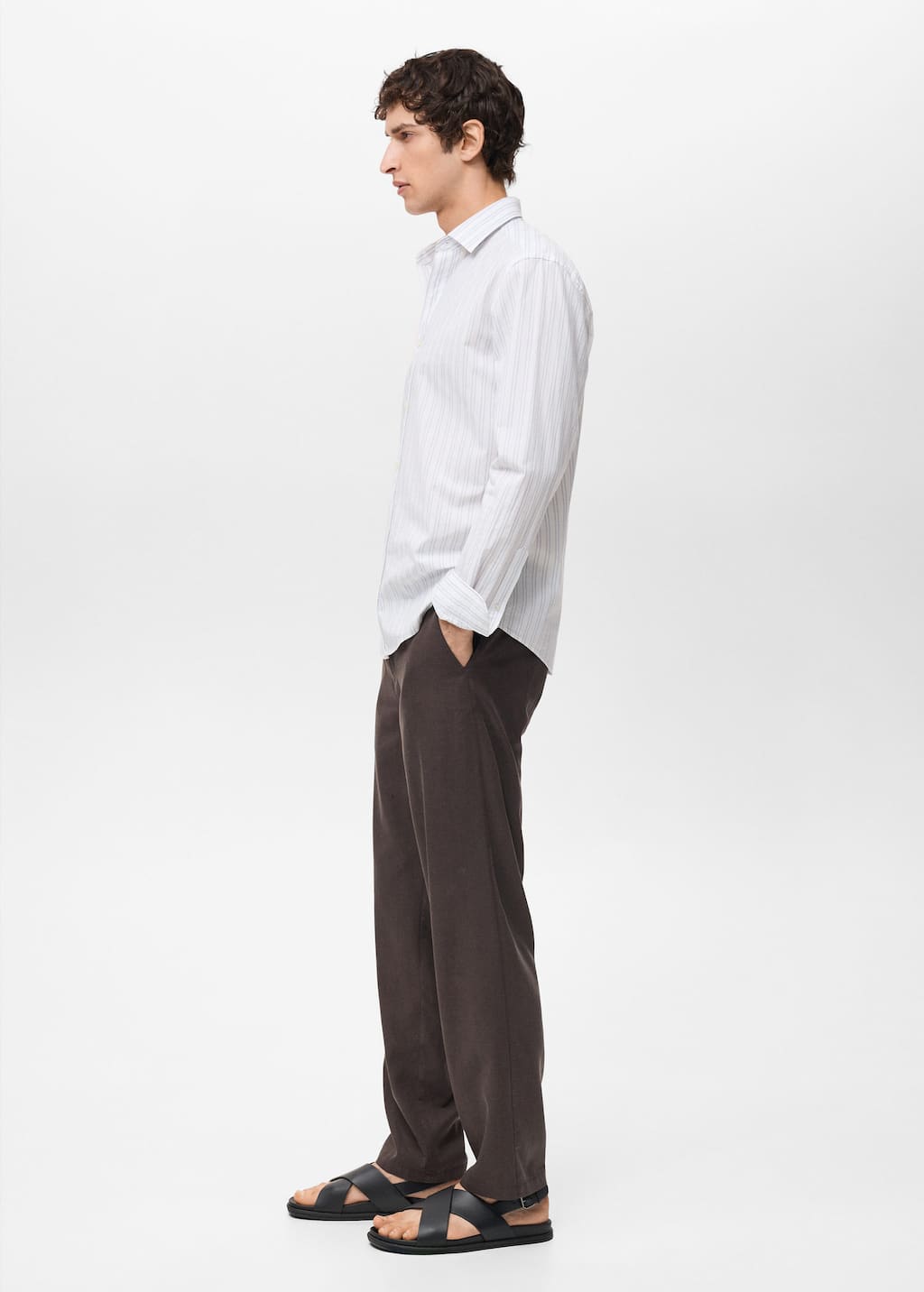 MANGO CALPE 87077893-01 MANGO MAN SHIRT LONG SLEEVE