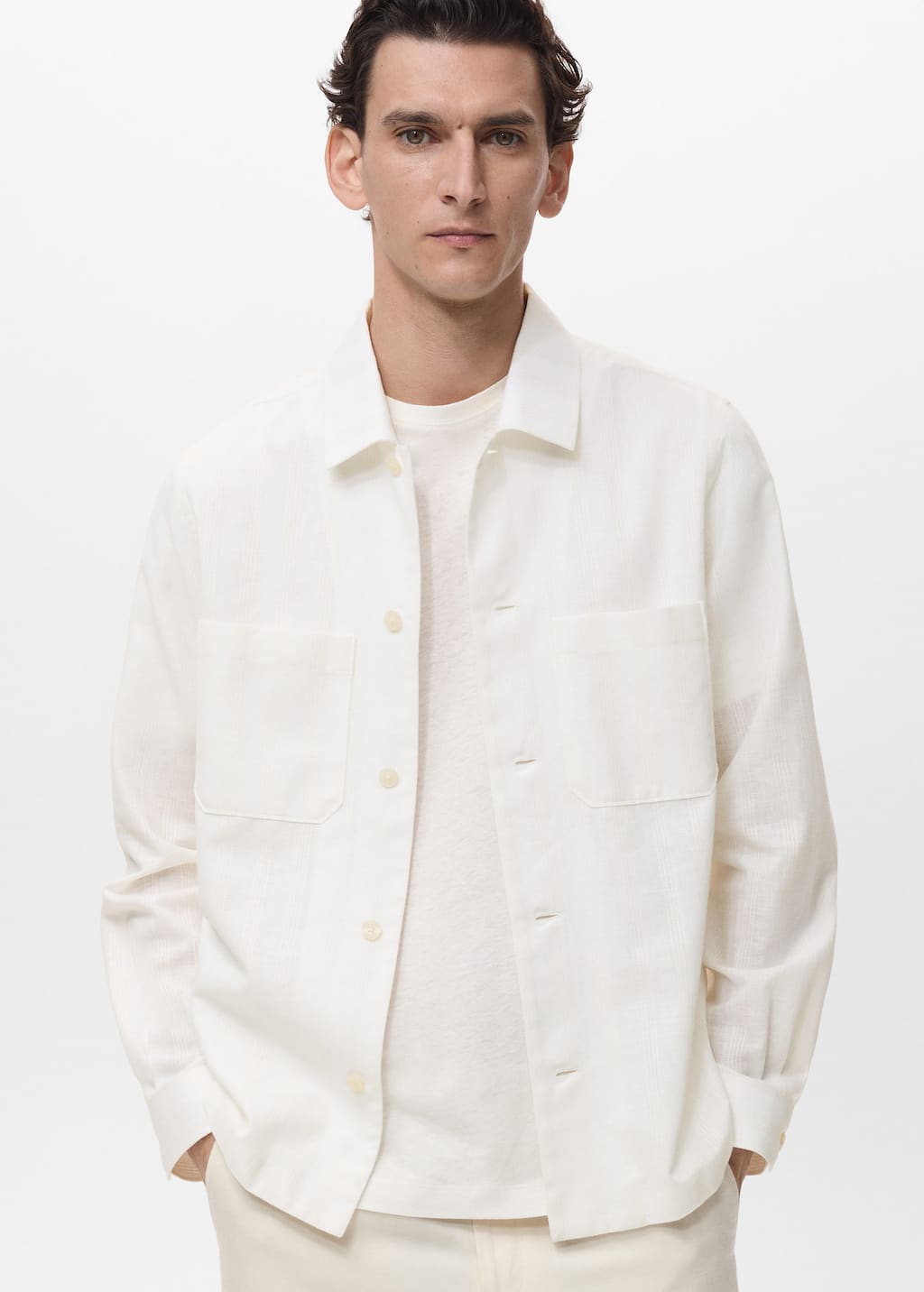 MANGO IBIZA 87079216-05 MANGO MAN SHIRT LONG SLEEVE