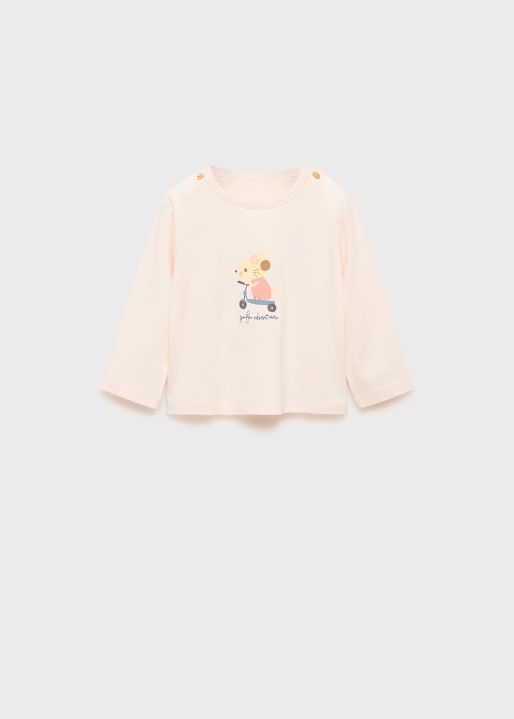 MANGO MOUSE 87081051-82 MANGO KIDS NEW BORN BABY T-SHIRT LONG SLEEVE