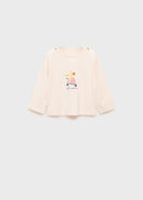 MANGO MOUSE 87081051-82 MANGO KIDS NEW BORN BABY T-SHIRT LONG SLEEVE-1