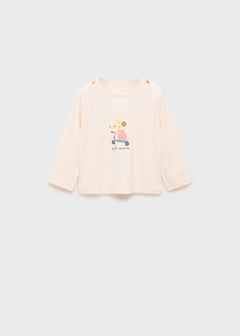 MANGO MOUSE 87081051-82 MANGO KIDS NEW BORN BABY T-SHIRT LONG SLEEVE