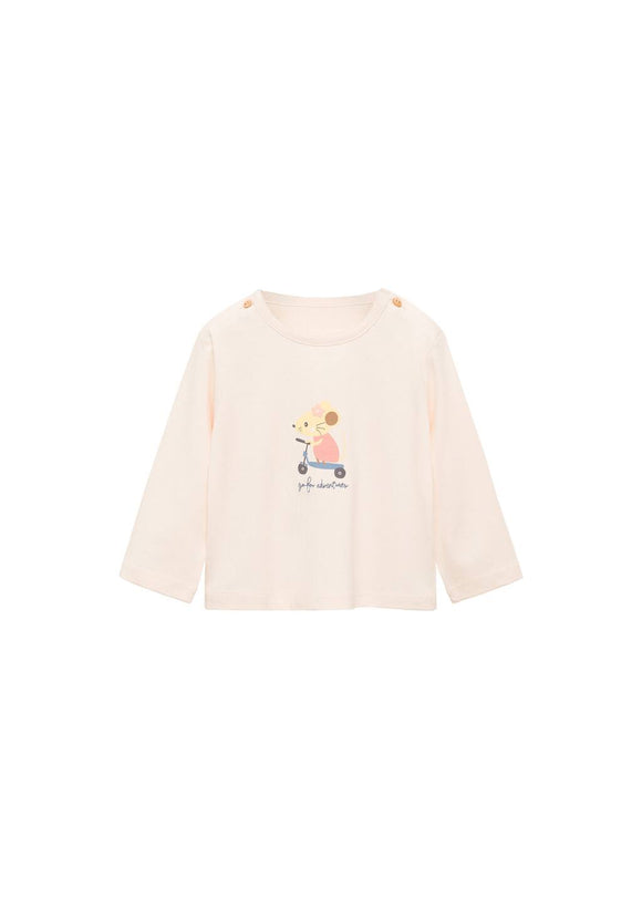 MANGO MOUSE 87081051-82 MANGO KIDS NEW BORN BABY T-SHIRT LONG SLEEVE