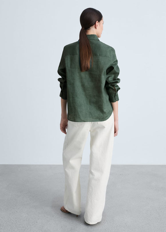 MANGO LINO 87085729-43 MANGO WOMEN SHIRT LONG SLEEVE