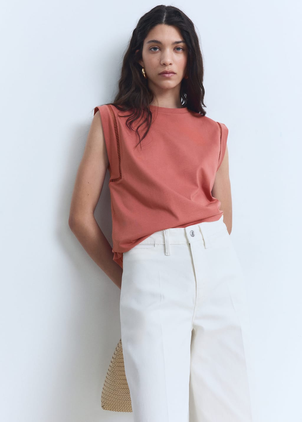 MANGO MAREA 87085752-74 MANGO WOMEN T-SHIRT SHORT SLEEVE