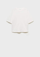 MANGO SITA 87085756-02 MANGO WOMEN T-SHIRT SHORT SLEEVE-3