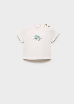 MANGO CAMALEON 87085954-02 MANGO KIDS NEW BORN BABY T-SHIRT SHORT SLEEVE