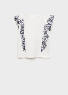 MANGO PLANI 87085957-02 MANGO KIDS GIRL T-SHIRT SHORT SLEEVE