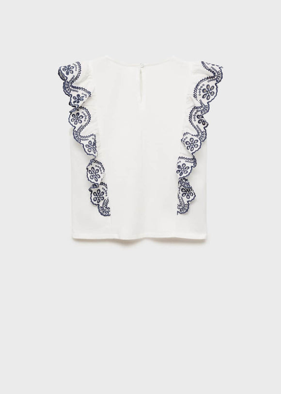 MANGO PLANI 87085957-02 MANGO KIDS GIRL T-SHIRT SHORT SLEEVE